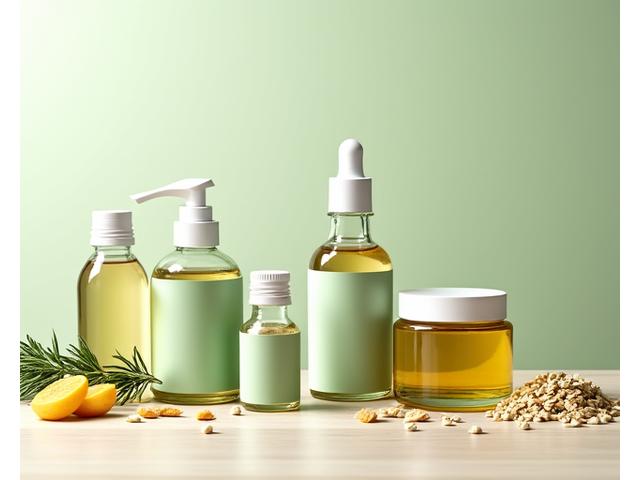 Vitaminas y suplementos nutricionales sobre una base de hierbas y probióticos.